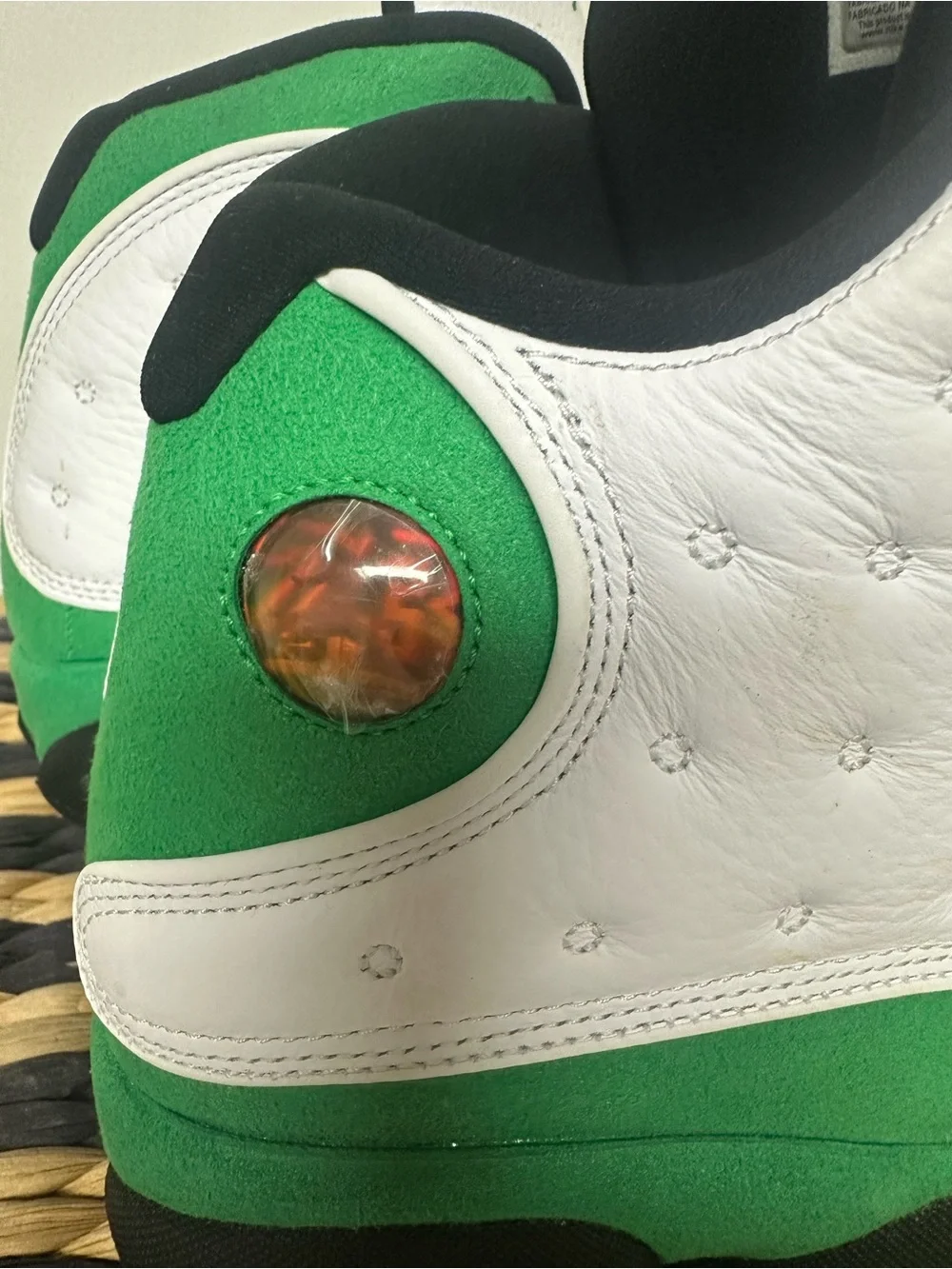 Air Jordan 13 Retro “Lucky Green” White, Black & Green High-Top Sneakers